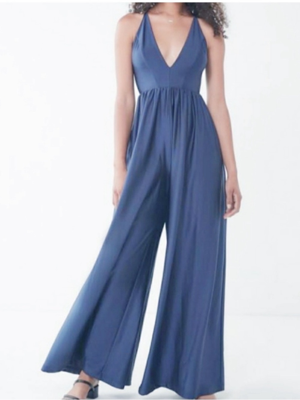 Urban Outfitters Gia Plunging Jumpsuit NWT Sz Medium